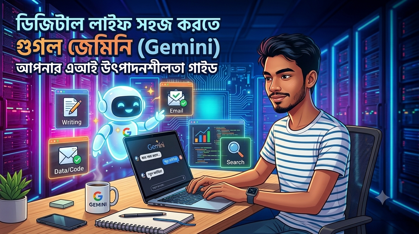 গুগল জেমিনি (Gemini) দিয়ে কাজ সহজ করার উপায় | এআই প্রডাক্টিভিটি গাইড