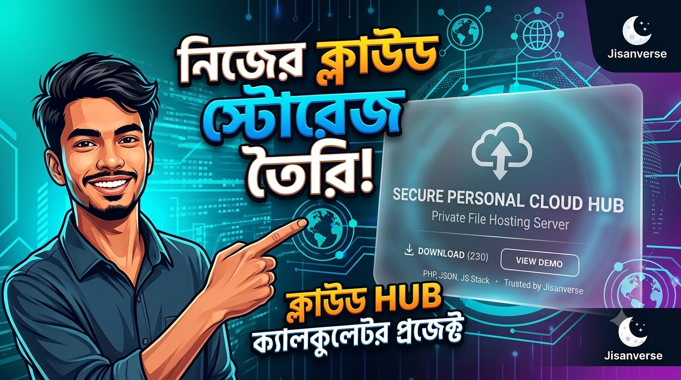 Cloud Jisanverse: তৈরি করুন চমৎকার Glassmorphism UI-ভিত্তিক পার্সোনাল ক্লাউড সার্ভার